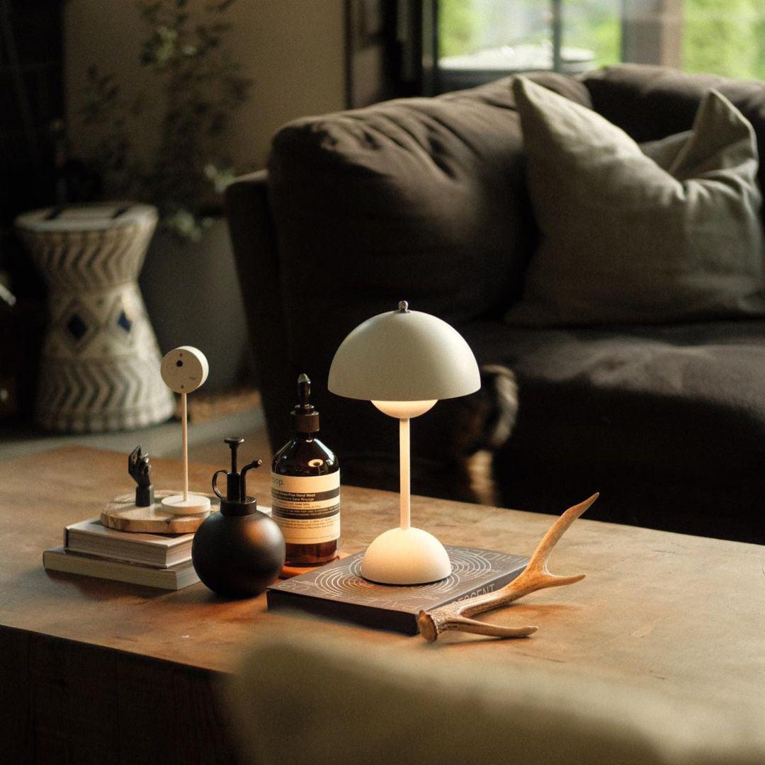 Table Lamp LED Dome Bedroom | Rechargeable