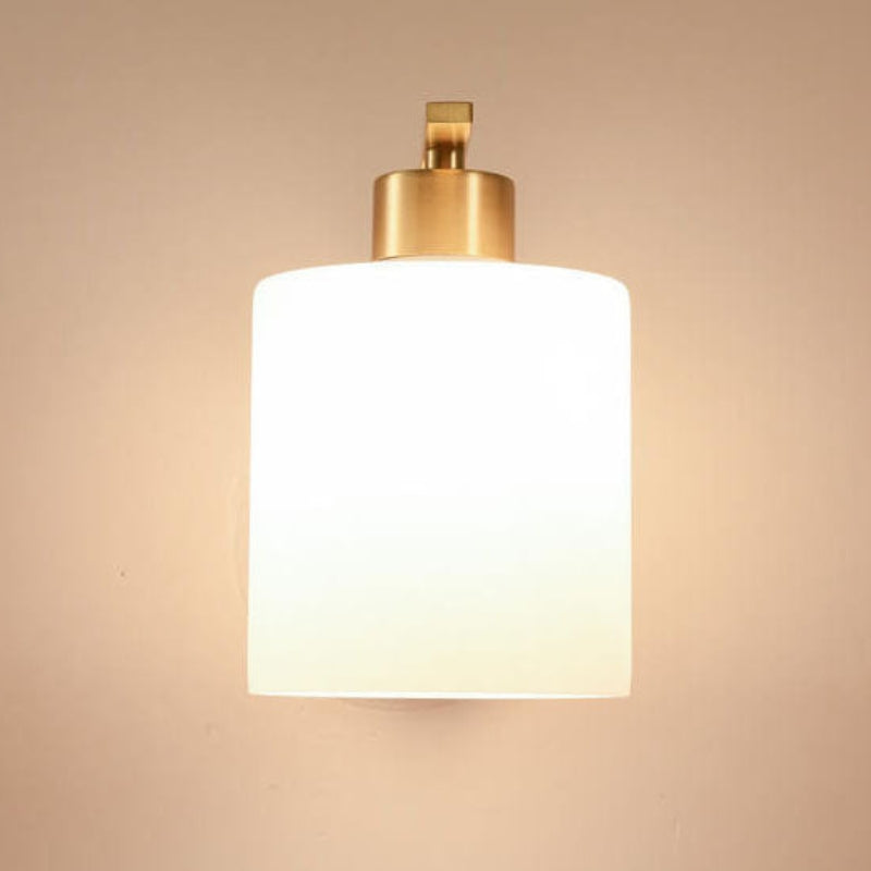 Wall Sconce Living Room Light | Glass Shade