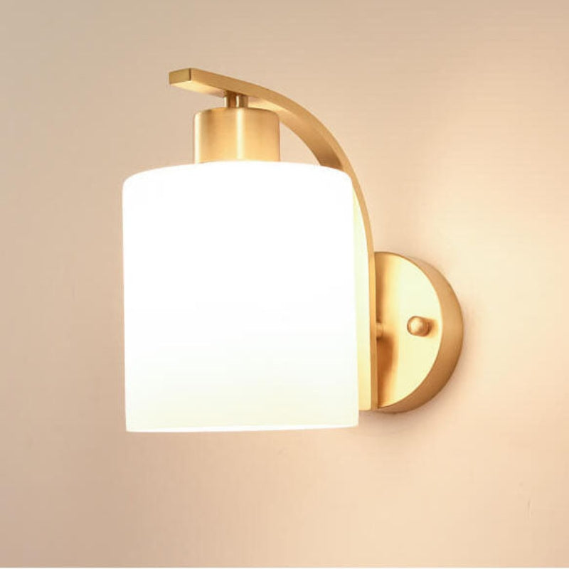 Wall Sconce Living Room Light | Glass Shade