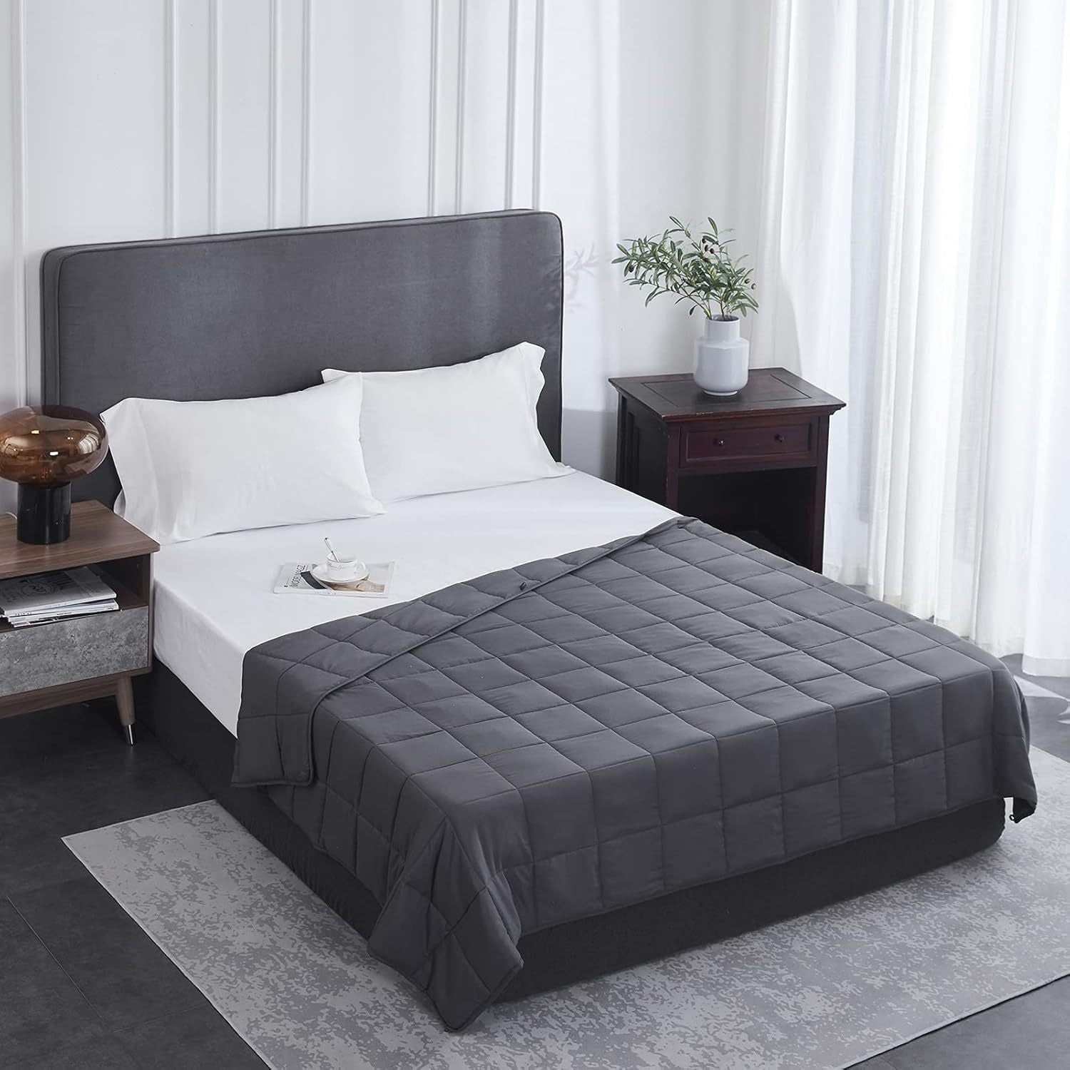 Weighted Blanket Quilted Bed | Large Throw