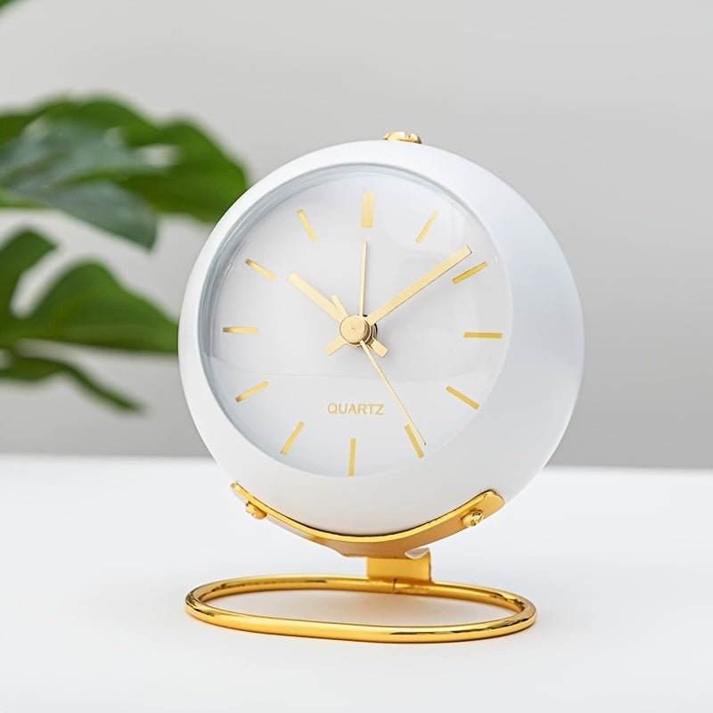 Alarm Clock with Glass Dome for Bedroom | Quartz