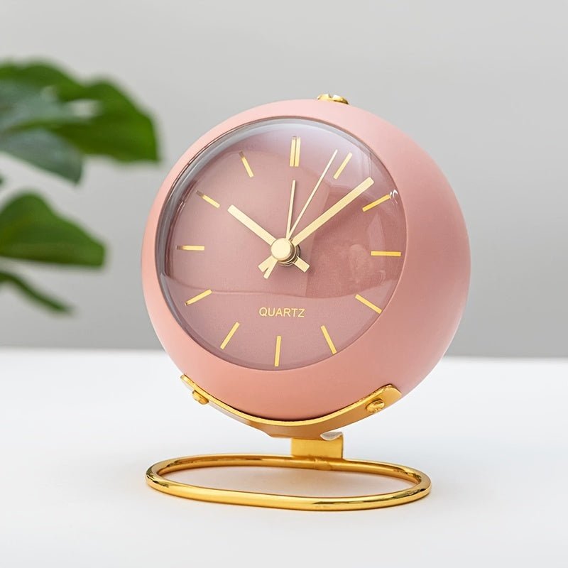 Alarm Clock with Glass Dome for Bedroom | Quartz