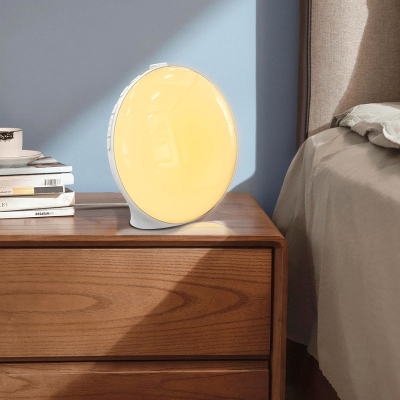 Alarm Clock with Sunrise Light for Bedroom | Digital