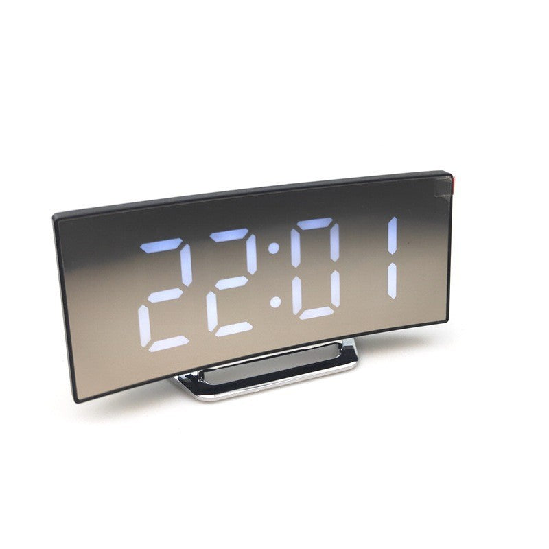 Alarm Clocks Digital Curved with Mirror Display | LED
