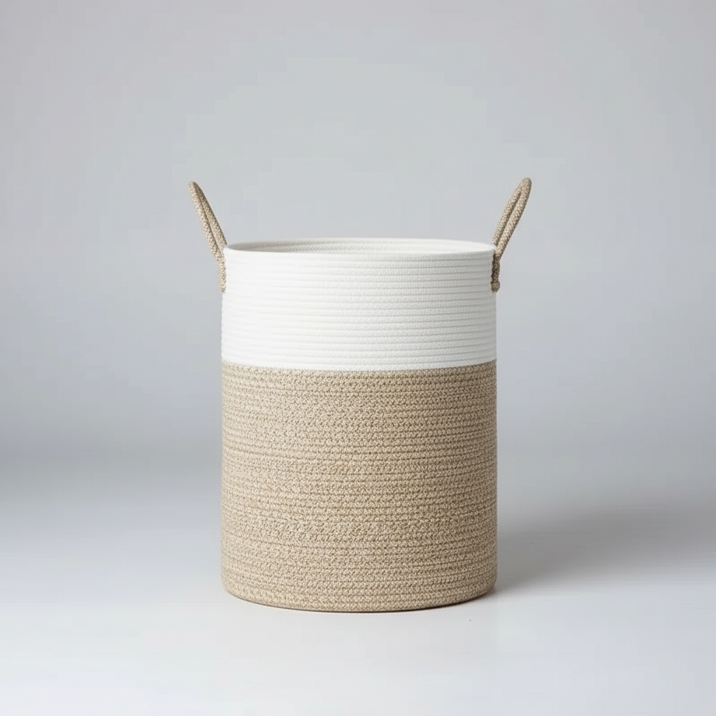 Basket for Laundry & Storage with Handles | Foldable