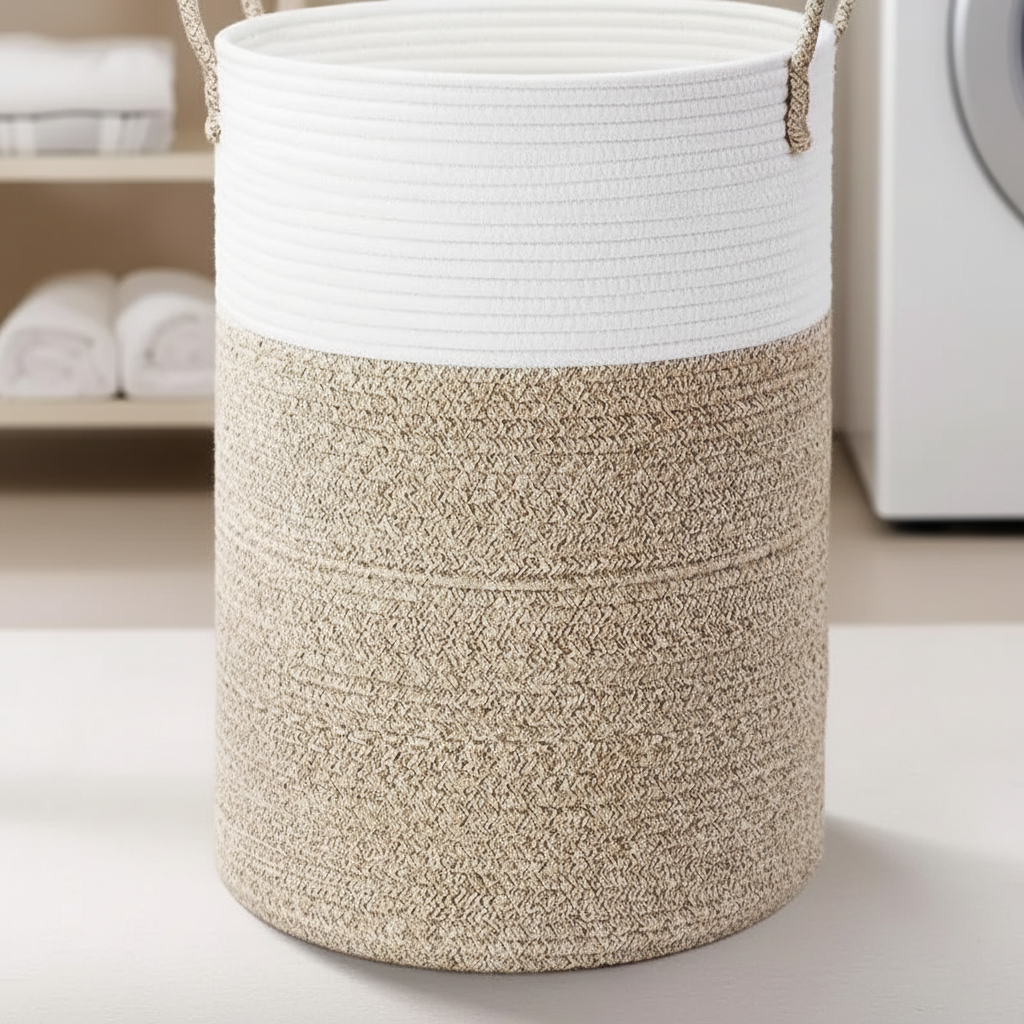 Basket for Laundry & Storage with Handles | Foldable