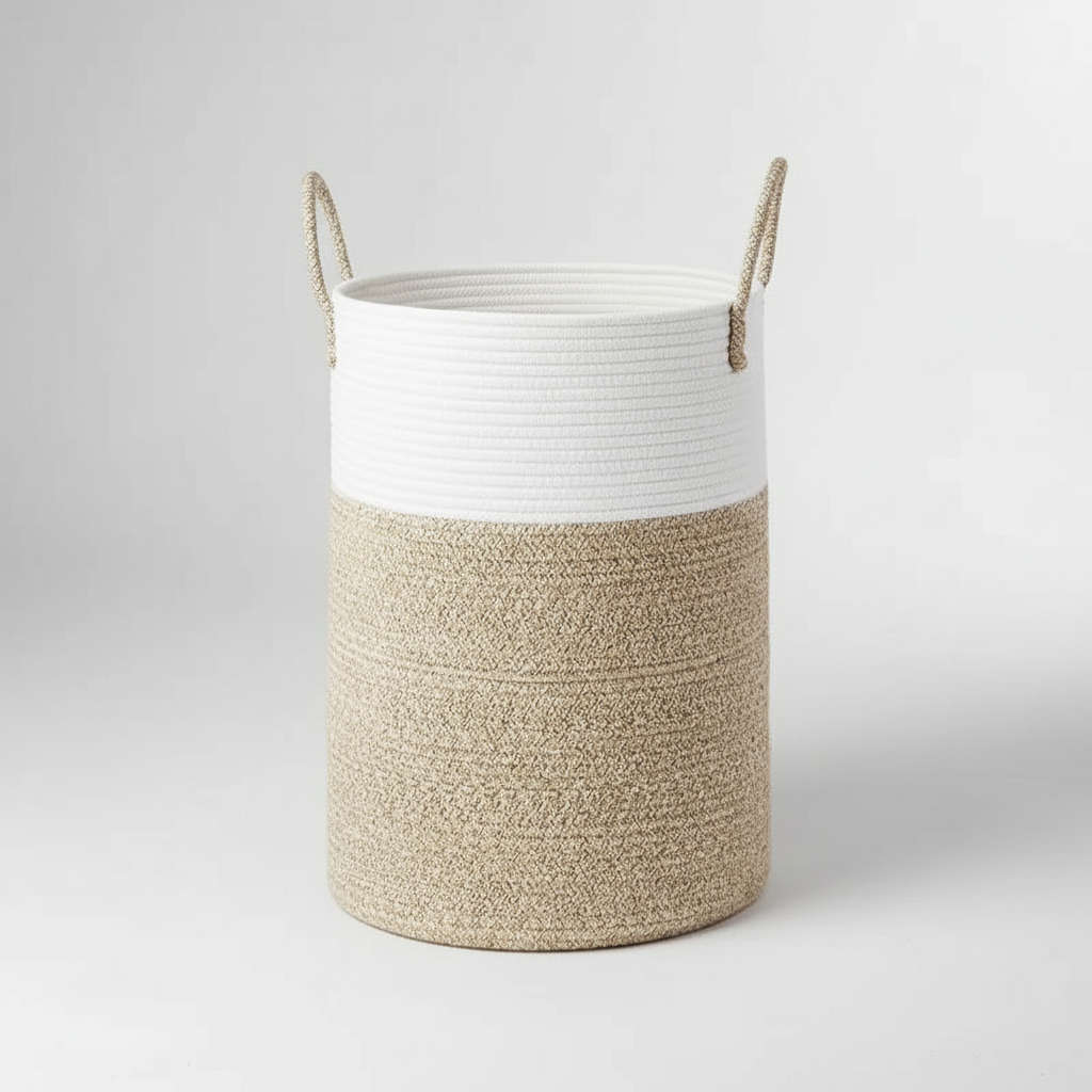 Basket for Laundry & Storage with Handles | Foldable