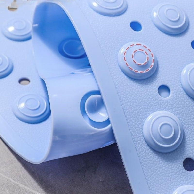Bath Mat with Suction Cups & Massage Bristles | Non-Slip