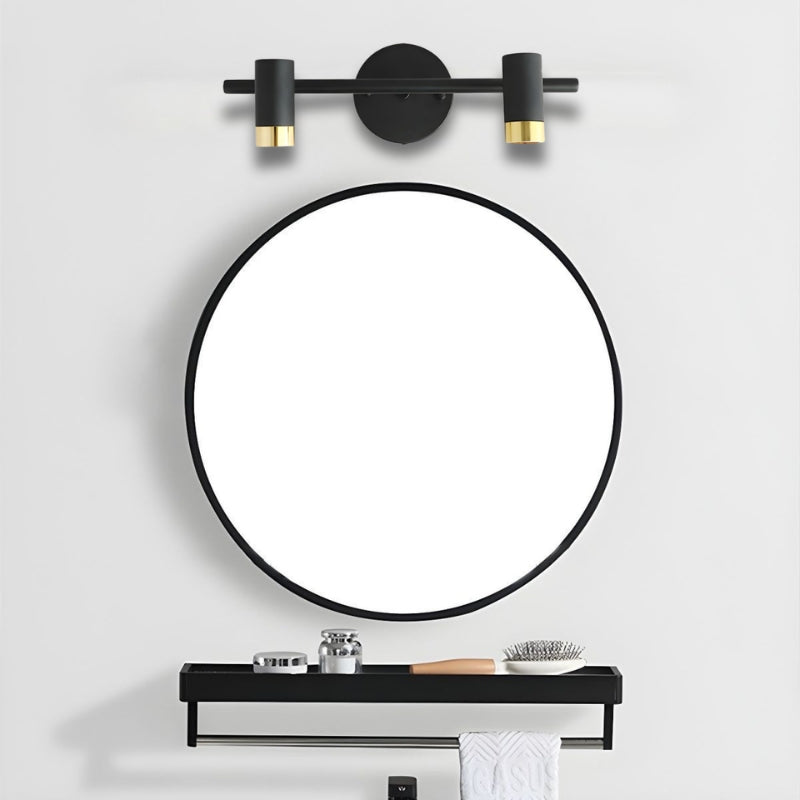 Bathroom Vanity Light with 2 Cylinder Heads | Modern