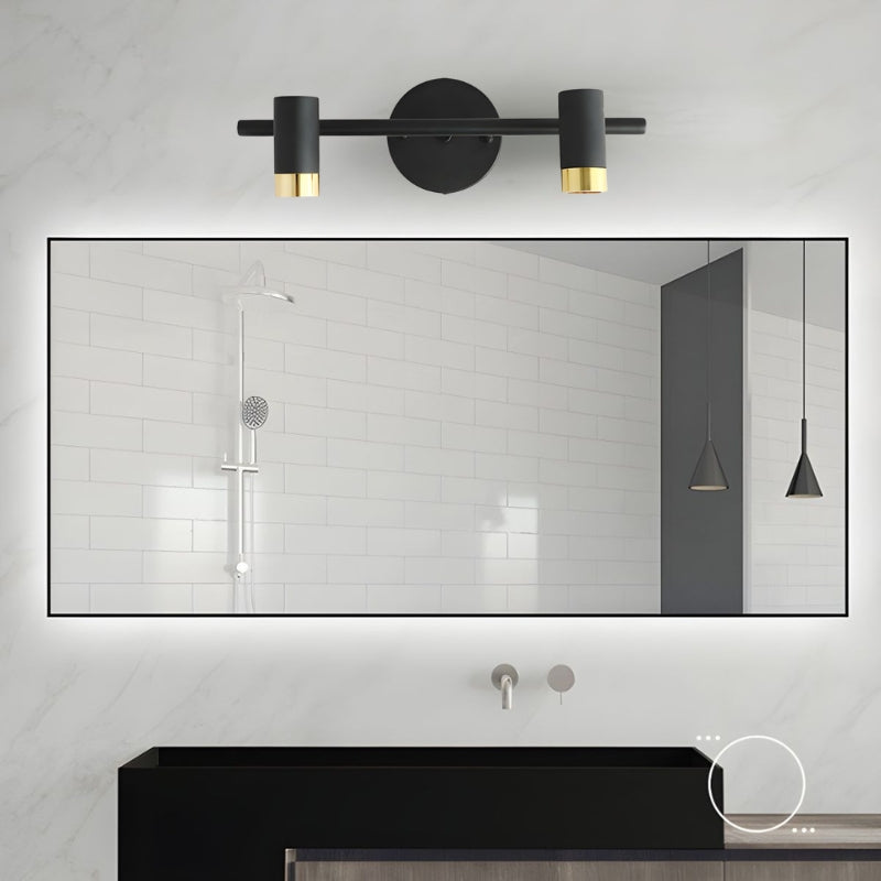 Bathroom Vanity Light with 2 Cylinder Heads | Modern