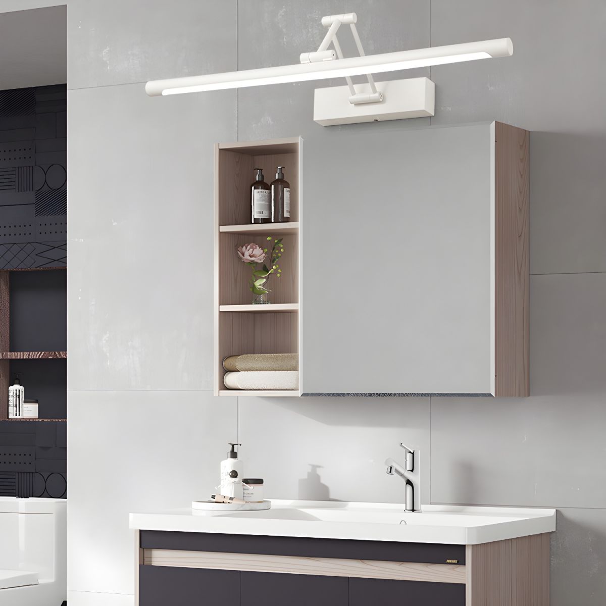 Bathroom Vanity Light with Adjustable Arm | LED
