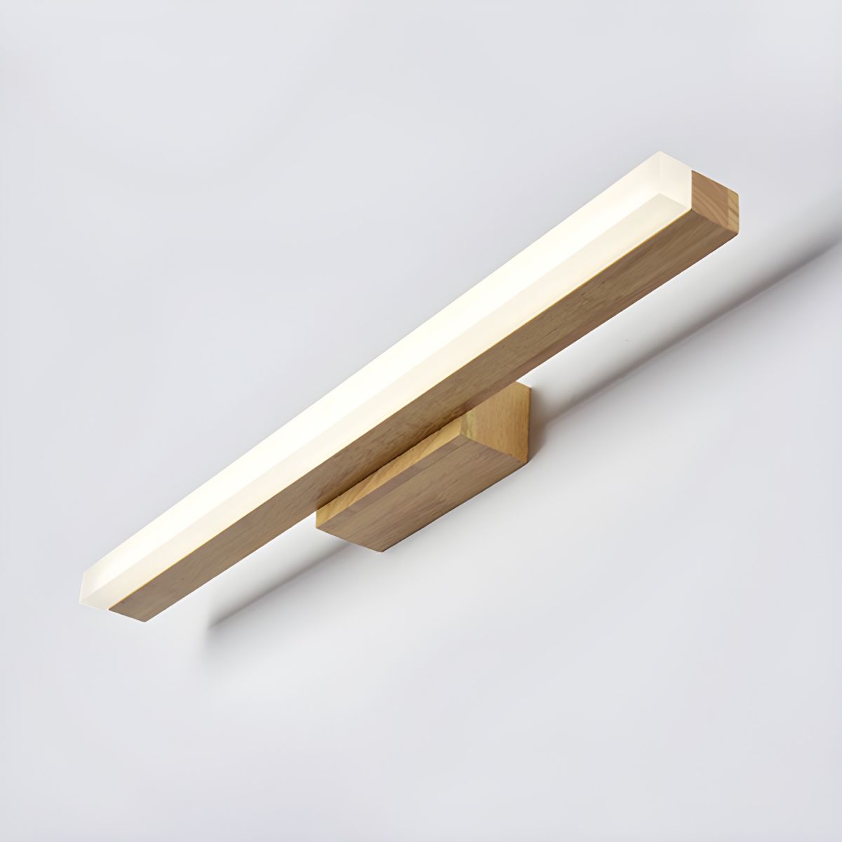 Bathroom Vanity Light with Wooden Mount | LED