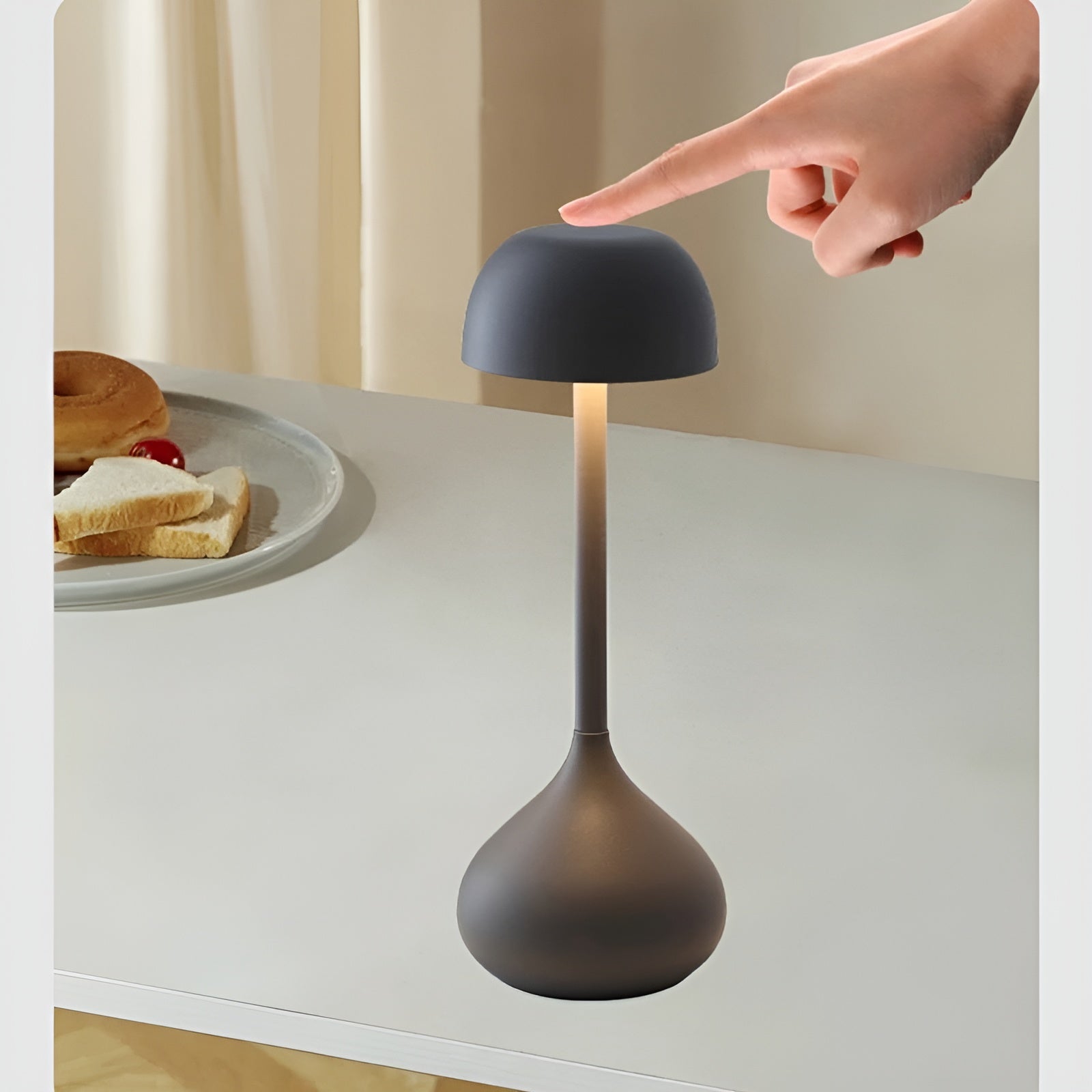 Bedside Lamp Mushroom LED with Touch Control | Dimmable
