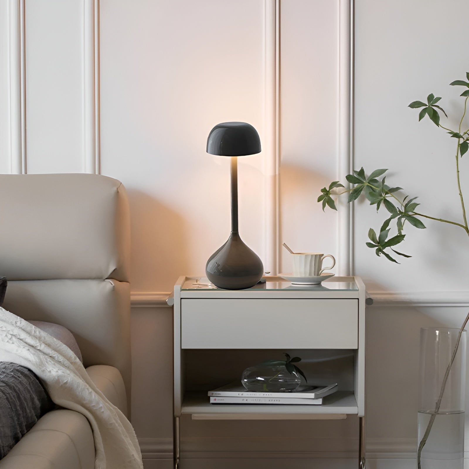 Bedside Lamp Mushroom LED with Touch Control | Dimmable