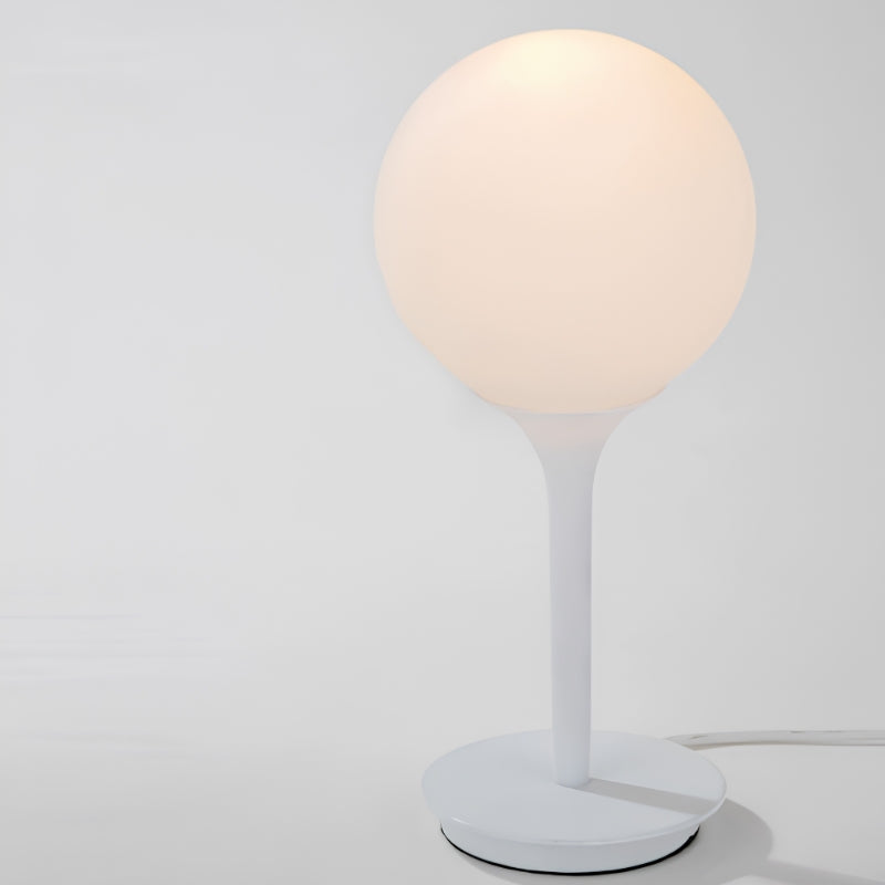 Bedside Lamp with Glass Globe Shade | Bedroom