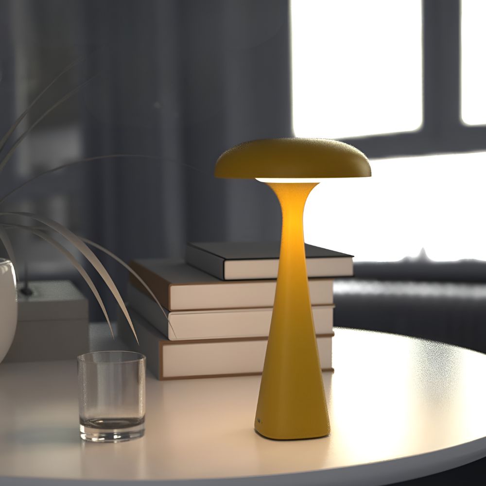 Bedside Lamps Mushroom Cordless Touch for Bedroom | LED