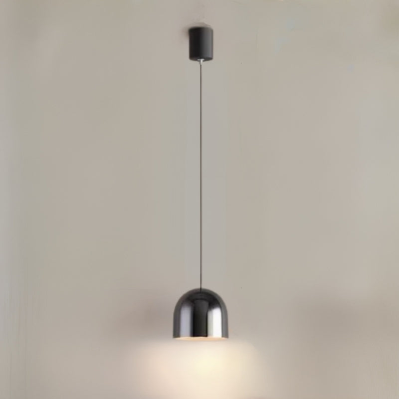 Bedside Pendant Light with Cord & Dome Shade | Downward Glow