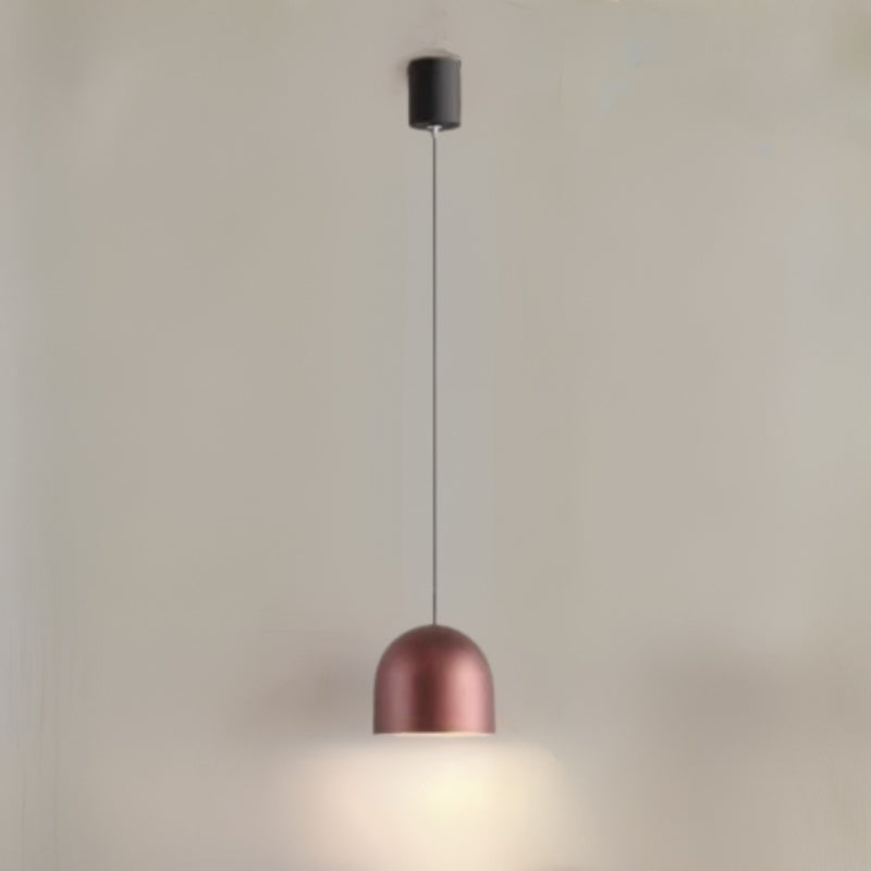 Bedside Pendant Light with Cord & Dome Shade | Downward Glow