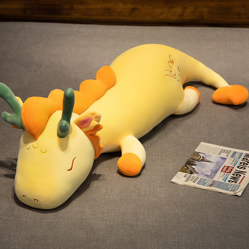 Body Pillow Dragon Plush Stuffed Animal Long | Cuddle Toy