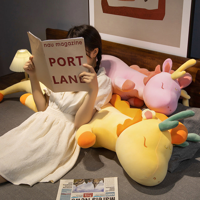 Body Pillow Dragon Plush Stuffed Animal Long | Cuddle Toy