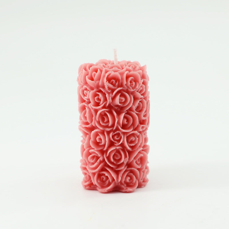 Candles & Home Fragrance Rose Pillar Scented | Decoration