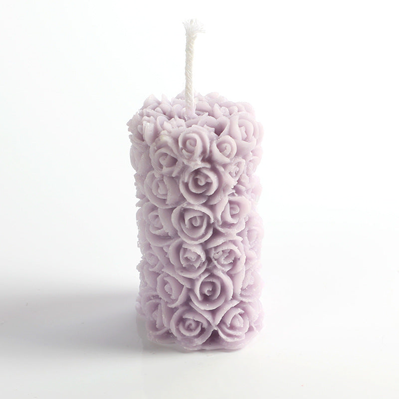 Candles & Home Fragrance Rose Pillar Scented | Decoration