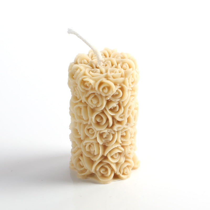 Candles & Home Fragrance Rose Pillar Scented | Decoration