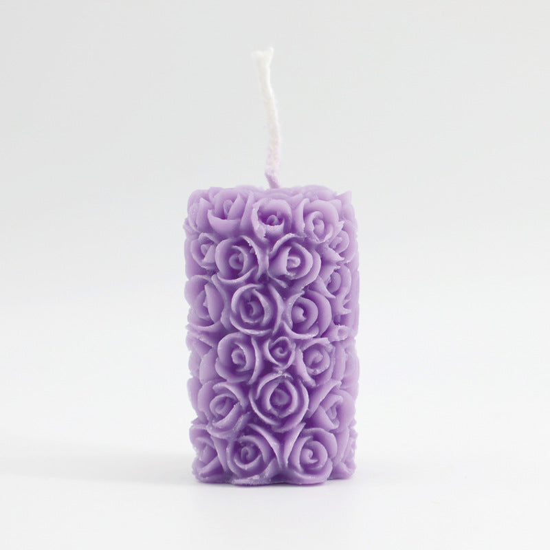 Candles & Home Fragrance Rose Pillar Scented | Decoration