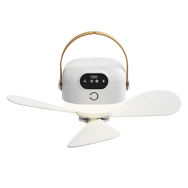 Ceiling Fan Lamp with Remote | Portable Hanging Light