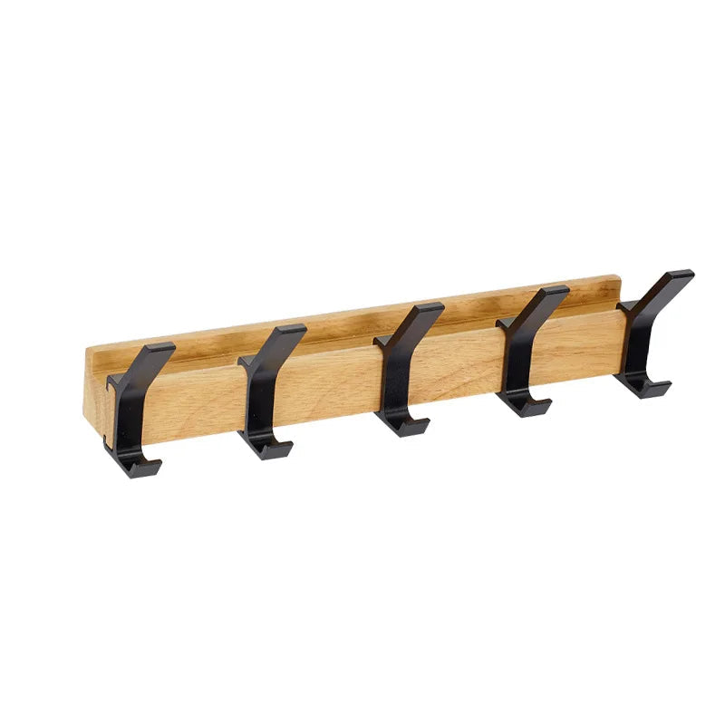 Coat Hangers Modern Rail with Angular Hooks | Movable