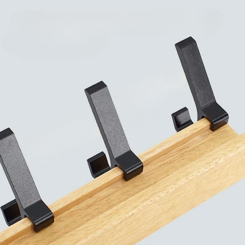 Coat Hangers Modern Rail with Angular Hooks | Movable