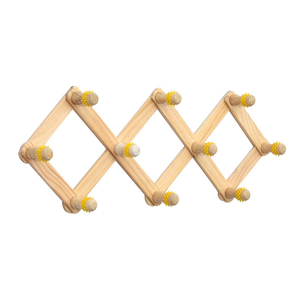 Coat Rack Expandable | Wood Wall Mount 10 Hooks