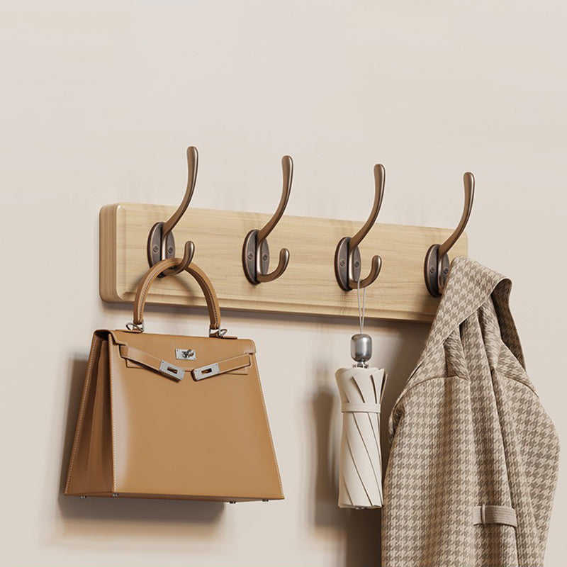 Coat Racks Wood Rail For Entryway | Wall-Mounted