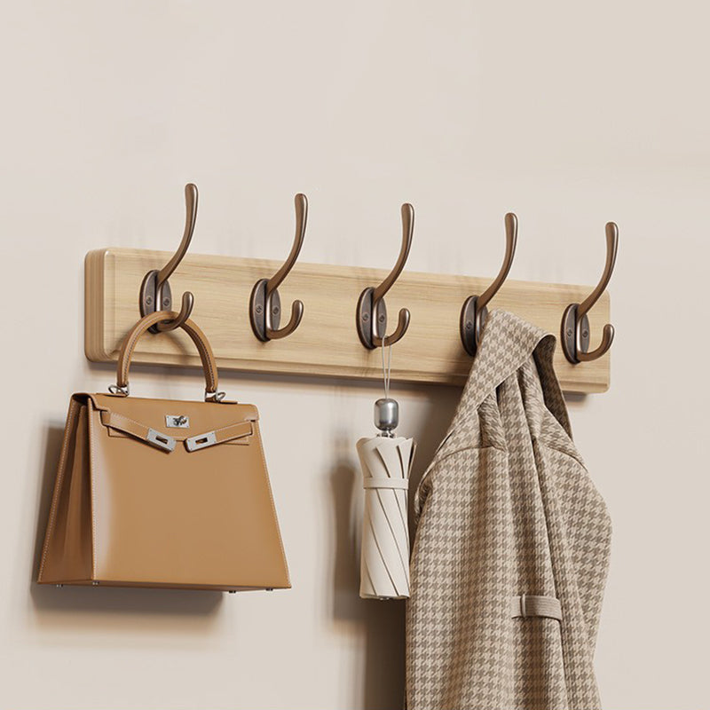 Coat Racks Wood Rail For Entryway | Wall-Mounted