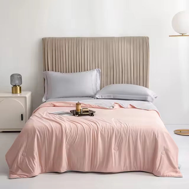 Cooling Blanket Silky for Bed with Tufted Design | Double Side
