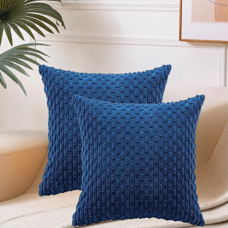 Cushion Covers with Corduroy Texture | Living Room Décor