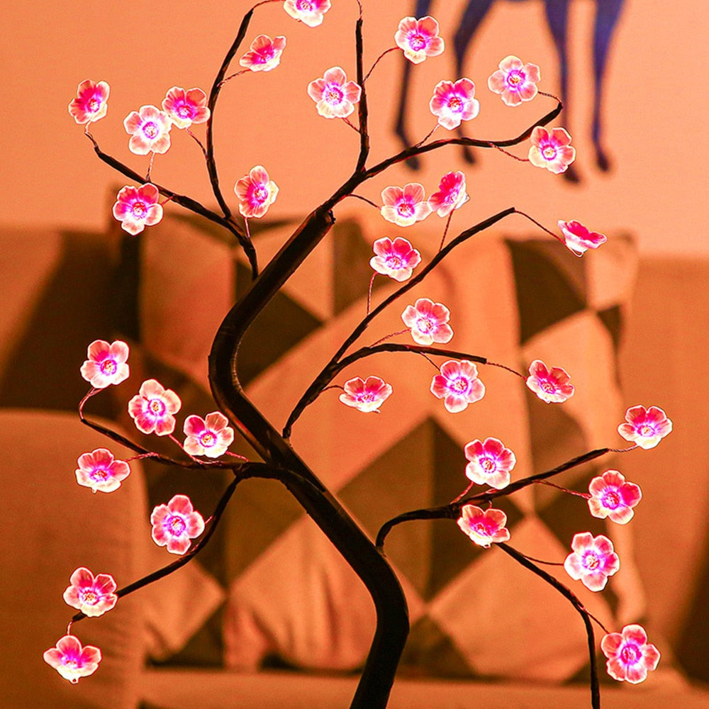 Decorative Lighting LED Cherry Blossom Tree for Bedroom | Night Light