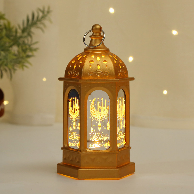 Decorative Lighting LED Lantern with Moon Cutout | Moroccan