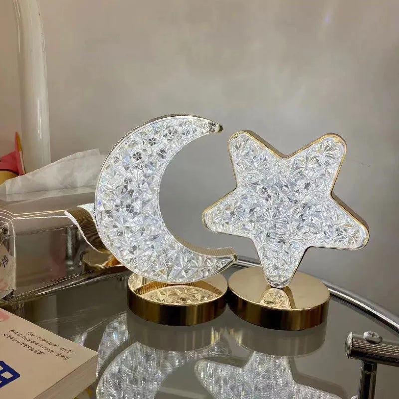 Decorative Lighting LED Star & Moon Touch Lamp | Bedside