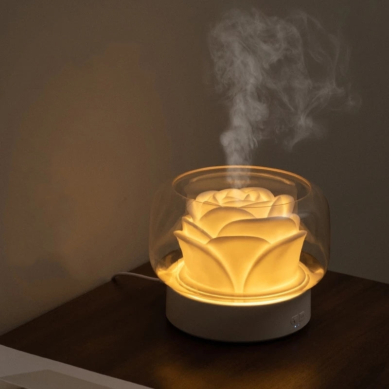 Diffuser Rose Dome with LED Light | Aromatherapy