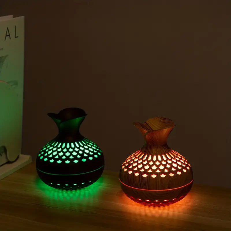 Diffuser Wood Style with Cutout LED Light | Ultrasonic
