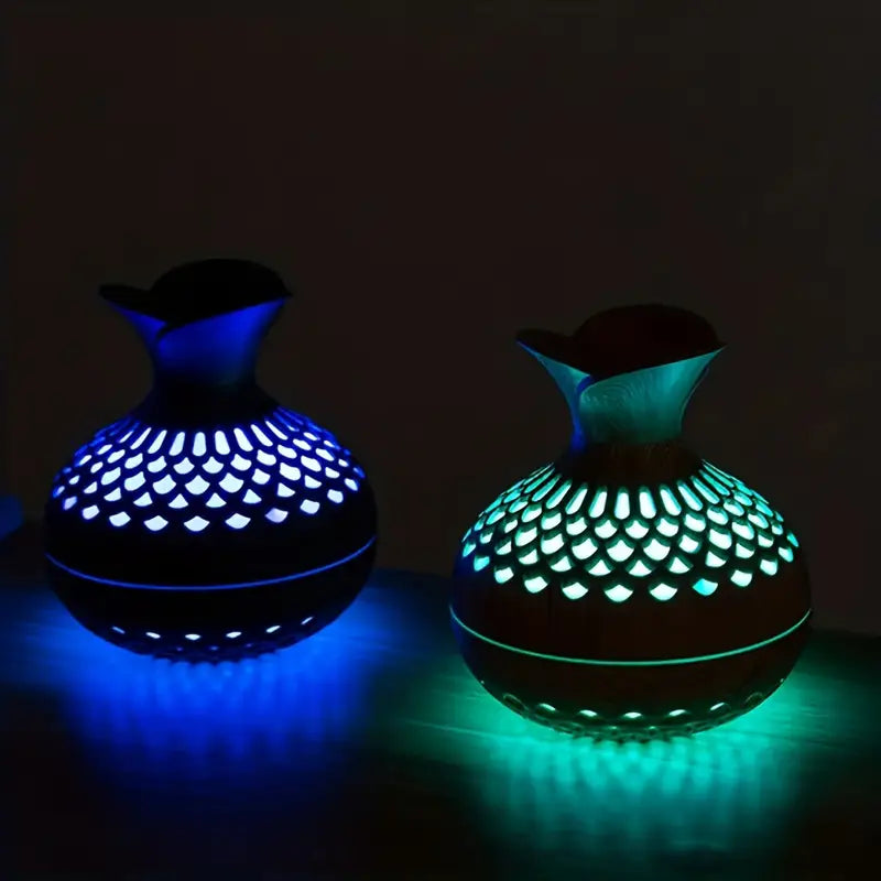 Diffuser Wood Style with Cutout LED Light | Ultrasonic