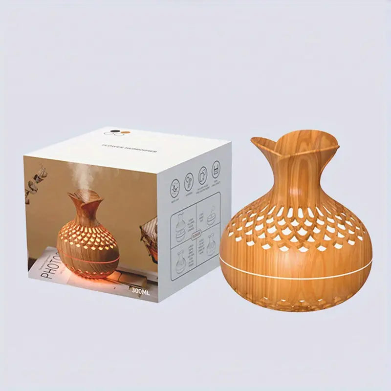 Diffuser Wood Style with Cutout LED Light | Ultrasonic