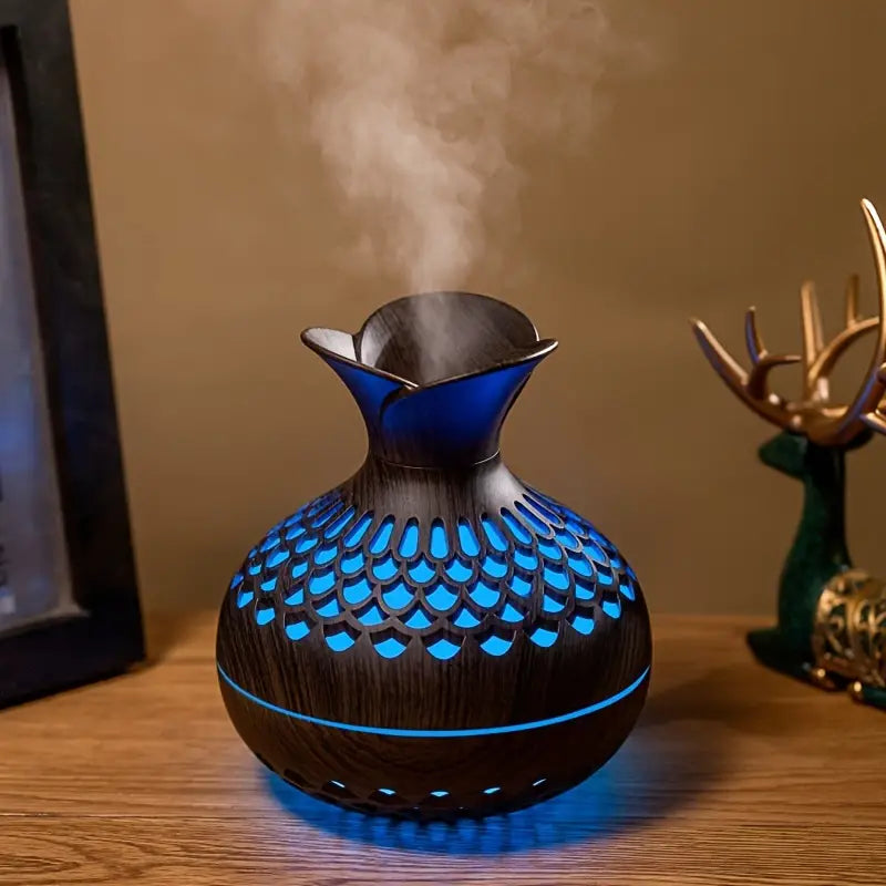 Diffuser Wood Style with Cutout LED Light | Ultrasonic