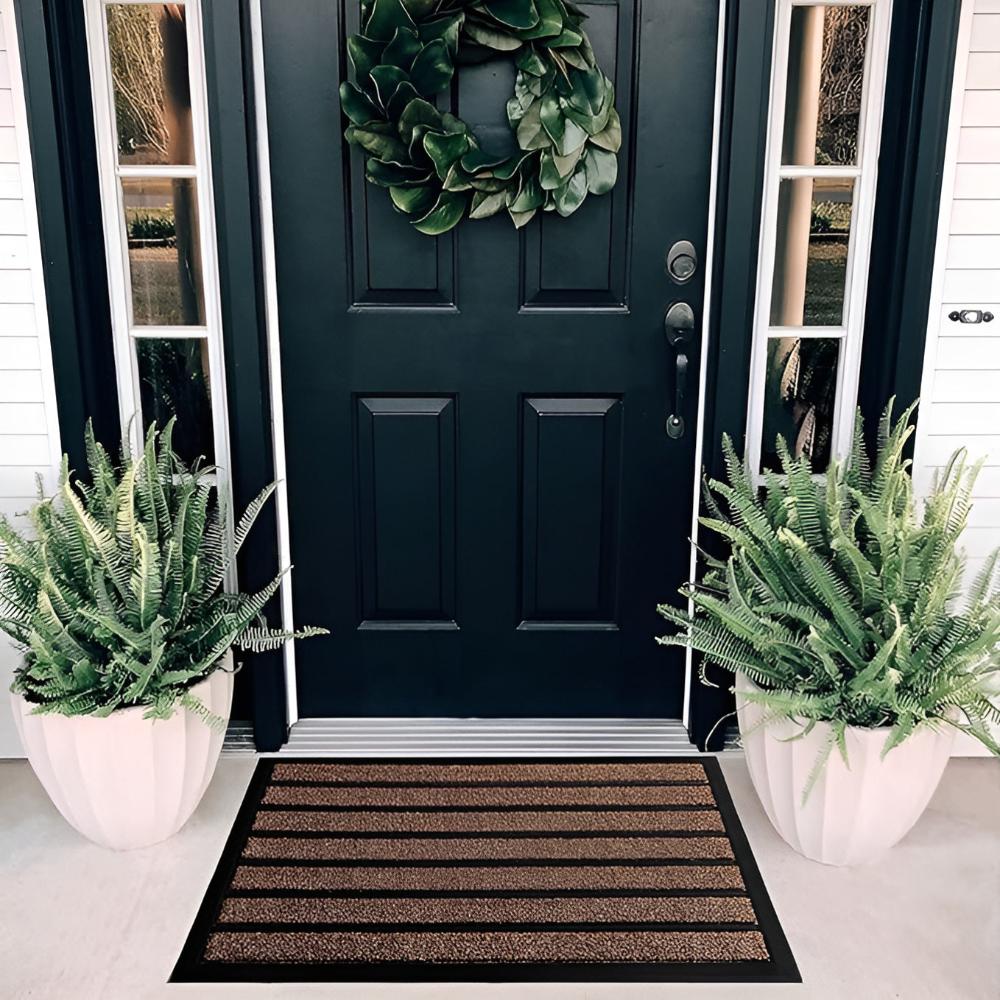 Door Mat for Entrance with Anti Slip Backing | Striped
