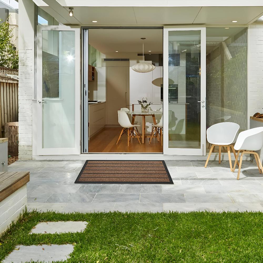 Door Mat for Entrance with Anti Slip Backing | Striped