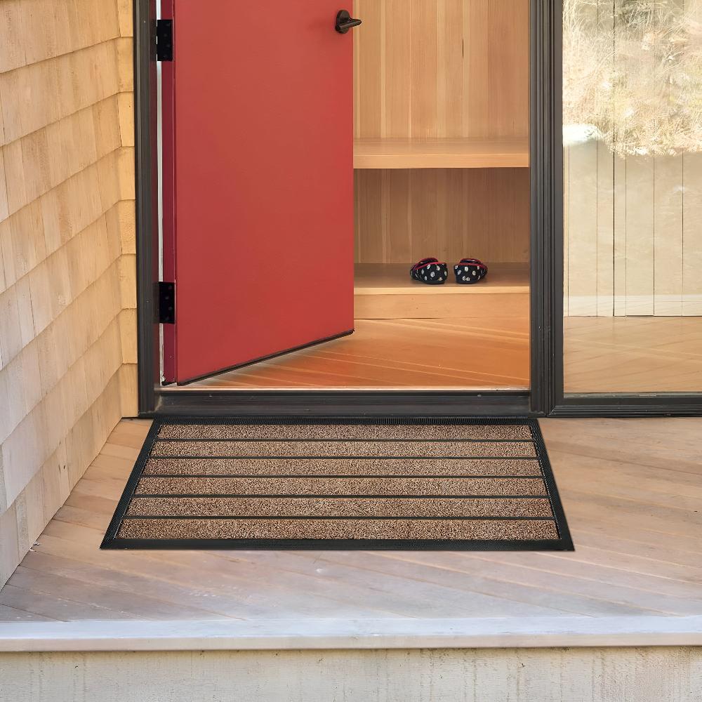 Door Mat for Entrance with Anti Slip Backing | Striped