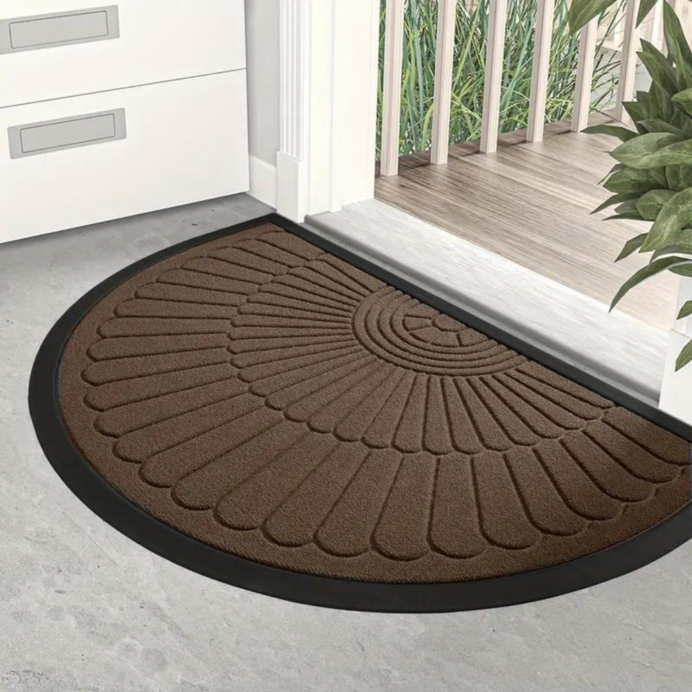Door Mat for Entrance with Fan Design | Half Round
