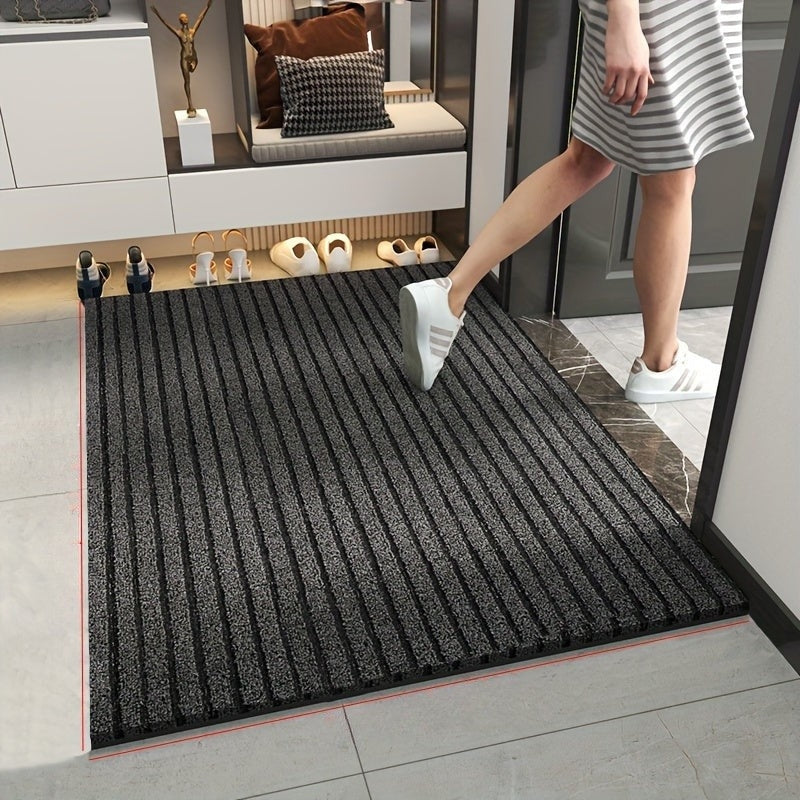 Doormat for Entrance Indoor & Outdoor with Ribbed Design | All-Season
