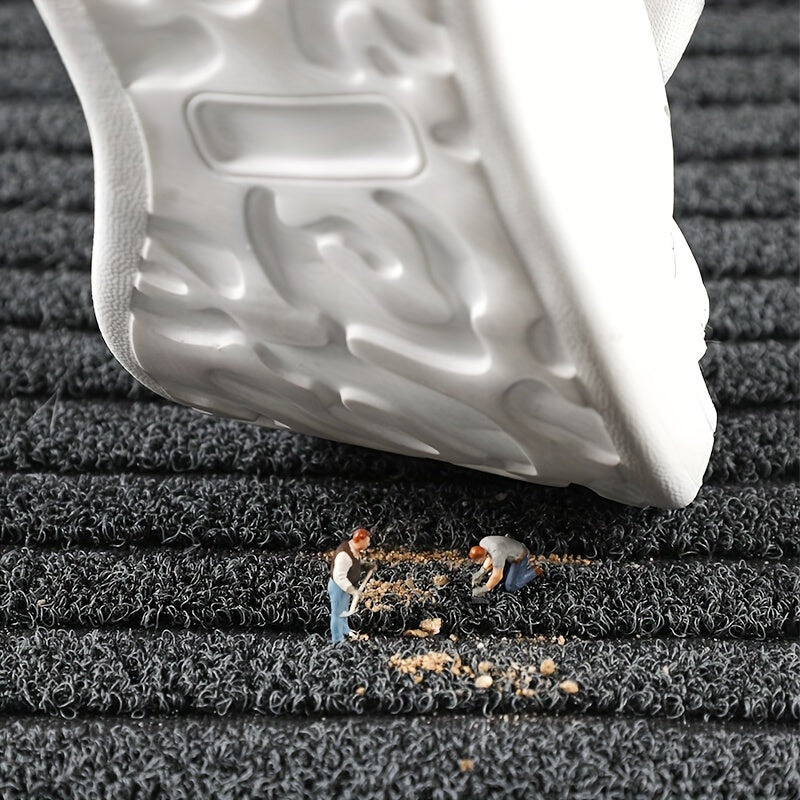 Doormat for Entrance Indoor & Outdoor with Ribbed Design | All-Season